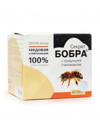 Секрет бобра с продукцией пчеловодства - для легких банка 100 г  Сашера-Мед