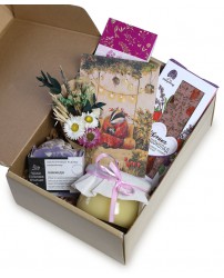 Подарочный набор  коробка крафтовая "Весеняя"