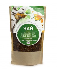 Чаговый чай с листом Облепихи 140 г Байкальская Легенда