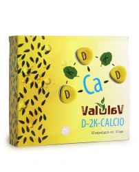 Valulav D-2К-CALCIO источник витаминов D3, K1, K2 и кальция, 10 монодоз по 10 мл
