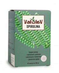 Valulav Spirulina источник аминокислот, витаминов и минералов 60 капсул Сашера-Мед
