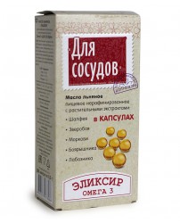 Масло Льняное "Для сосудов" 180 капсул