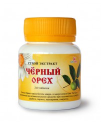 Черный орех сухой экстракт 60 таблеток Мелмур