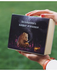 Мини коробка (4 меда) "Наслаждайтесь каждым мгновением!" (Фото 2)