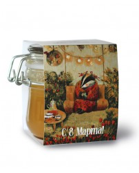 Цветочный мед 300 г в стекле "С 8 марта!"
