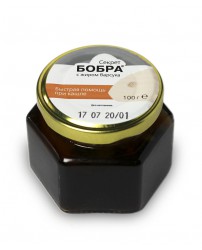 Секрет бобра с жиром барсука - при кашле банка 100 г Сашера-Мед (Фото 1)