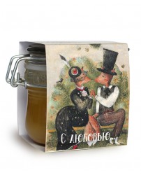 Цветочный мед 300 г в стекле "С любовью!"