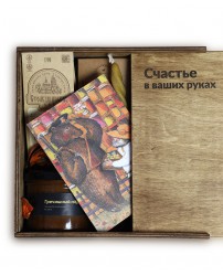 Подарочный набор - Деревянный мини бокс "Вечер в деревне" (Фото 1)