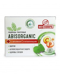 Леденцы пихтовые Abisorganic с витамином С и Флавоноидами 10 шт.