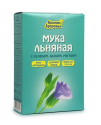 Мука Льняная с селеном, калием, магнием 300 г Компас Здоровья