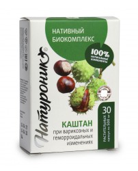 Натуроник Каштан при варикозных и геморроидальных изменениях 30 капсул