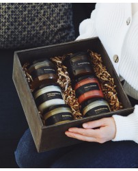 Деревянный бокс медовое ассорти (6 баночек меда по 250 г)  (Фото 2)