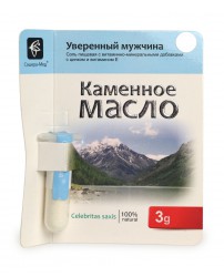 Каменное масло с витамином Е и цинком "Уверенный мужчина" 3 г Сашера-Мед