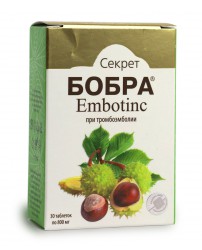 Секрет бобра Embotinc при тромбоэмболии 30 таблеток Сашера-Мед