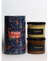 Тубус с 2  банками меда по 250 г "С Новым годом!" (Фото 5)