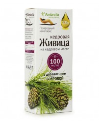 Живица кедровая на кедровом масле с бобровой струей 100 мл Амбрелла